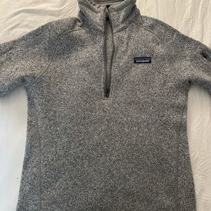 Women’s Patagonia 1/4 zip grey fleece - size M
